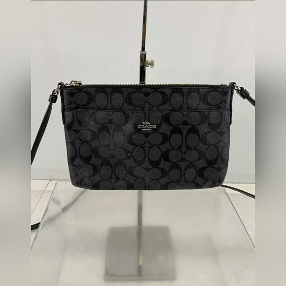 COACH DESIGNER SIGNATURE MONOGRAM CROSSBODY PURSE HANDBAG - Picture 3 of 7